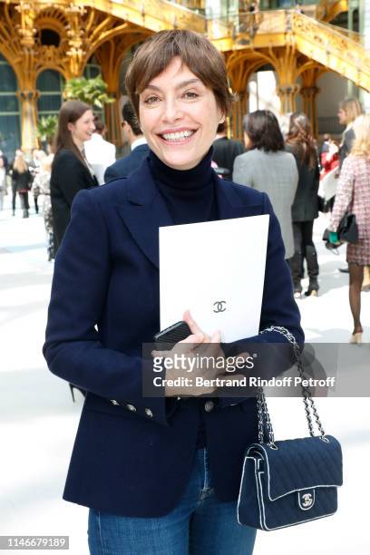 Daphne Roulier attends the Chanel Cruise Collection 2020 : Front Row at Le Grand Palais on May 03, 2019 in Paris, France.