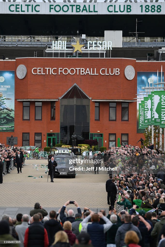 Funeral Of Lisbon Lion Billy McNeill Takes Place At Celtic Park