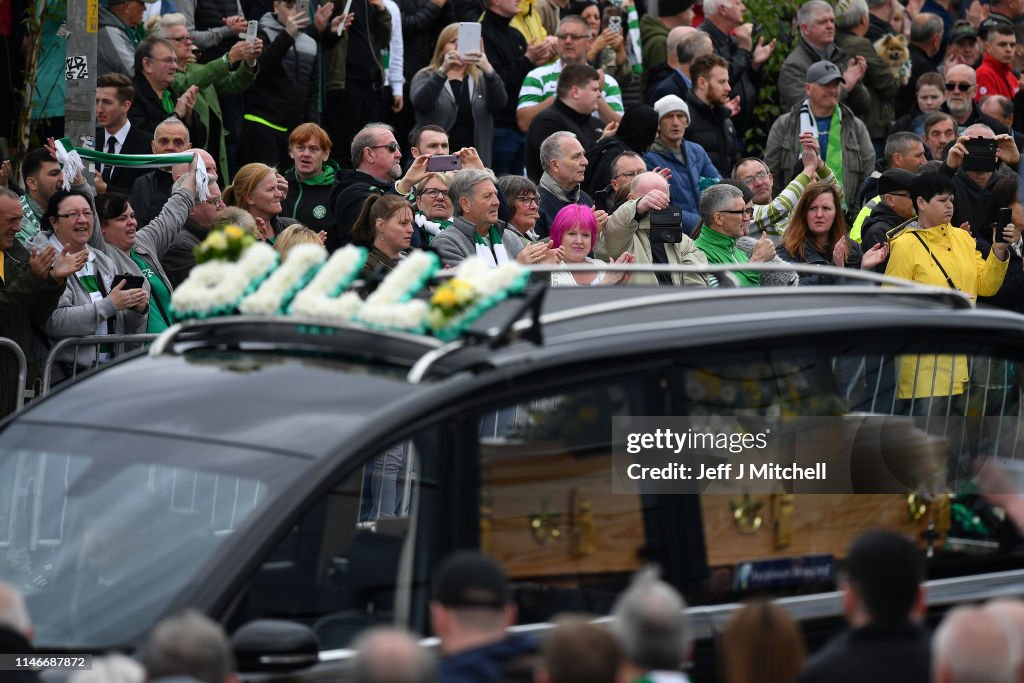 Funeral Of Lisbon Lion Billy McNeill Takes Place At Celtic Park