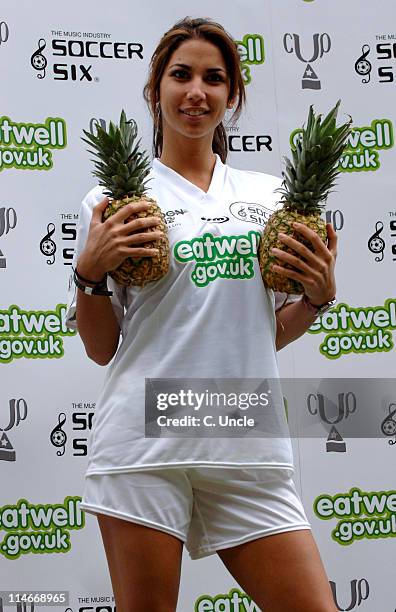 Leilani Dowding during Music Industry Soccer Six at Upton Park in London, Great Britain.