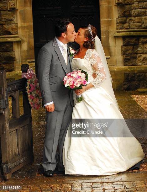 Ant McPartlin and Lisa Armstrong during Ant McPartlin and Lisa Armstrong Wedding at St. Nicholas Church Taplow in Taplow, Great Britain.