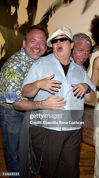 Marc Shaiman, Lea DeLaria and Scott Wittman during Marc Shaiman and Scott Wittman Host a Gala for LIVE OUT LOUD at Chelsea Art Museum in New York...