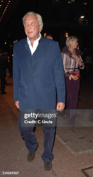 Michael Winner during "The Prestige" London Premiere - Departures at Odeon West End in London, Great Britain.