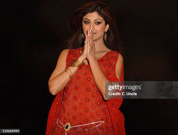 Shilpa Shetty, winner during Celebrity Big Brother 2007 - Final Eviction at Elstree Studios in London, Great Britain.