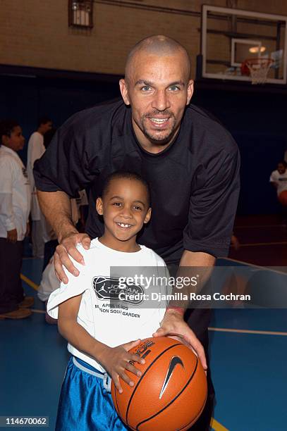Jason Kidd and Billy House during Jason Kidd Hosts The Jordan Basketball Clinic at The Children's Aid Society at Children's Aid Society Dunlevy...