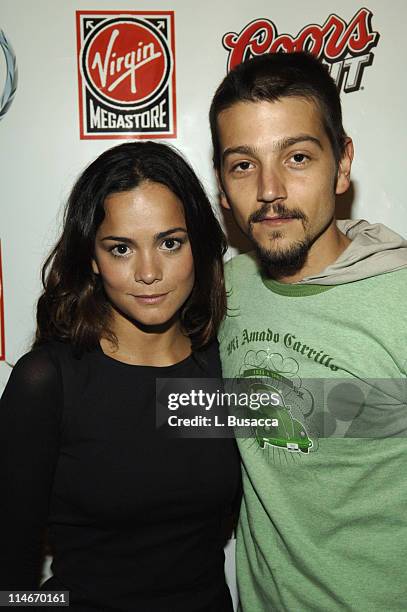 Alice Braga and Diego Luna during 2006 Park City - Hollywood Life House and Cadillac Lounge - Day 1 at 518 Main Street in Park City, Utah, United...