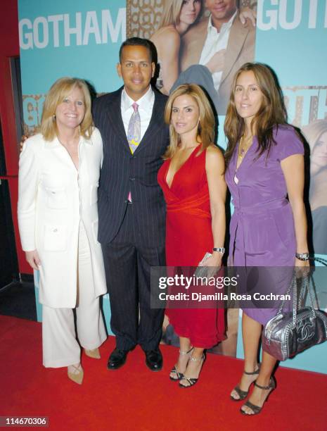 Lori Burgess, Alex Rodriguez, Cynthia Rodriguez and Cristina Greeven Cuomo