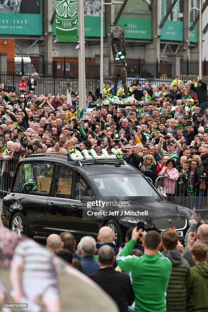 Funeral Of Lisbon Lion Billy McNeill Takes Place At Celtic Park