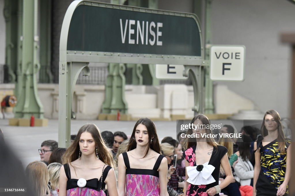 Chanel Cruise Collection 2020 : Runway At Grand Palais In Paris