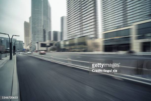 fuzzy processing of hangzhou city street pictures - night vision stock pictures, royalty-free photos & images