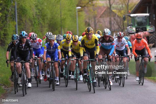 Geraint Thomas of Great Britain and Team INEOS / Vasil Kiryienka of Belarus and Team INEOS / James Knox of Great Britain and Team Deceuninck -...