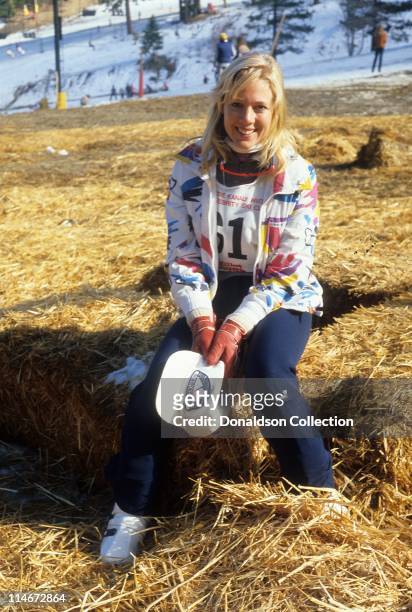 Ice Skater and actress Lynn-Holly Johnson poses for a portrait in circa 1980 in Los Angeles, California.