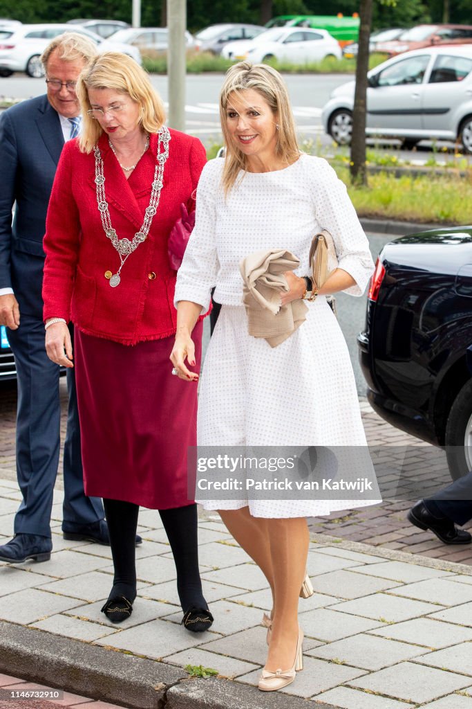 Queen Maxima Of The Netherlands Atends The Money Wiser Congres In The Hague