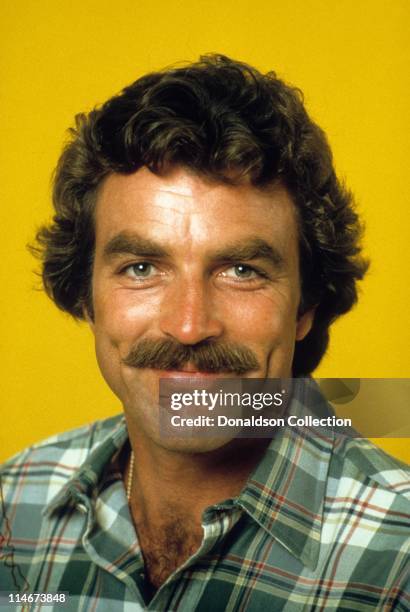 Actor Tom Selleck poses for a portrait in 1980 in Los Angeles, California.