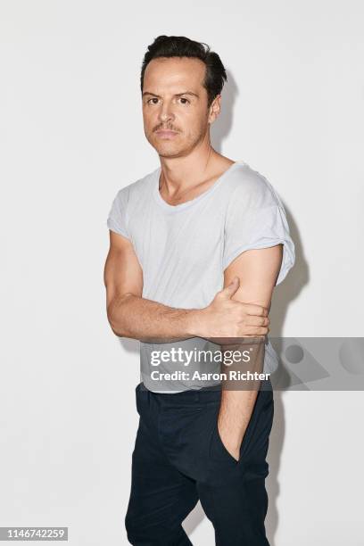 Actor Andrew Scott is photographed for New York Times on April 25, 2019 in New York City.