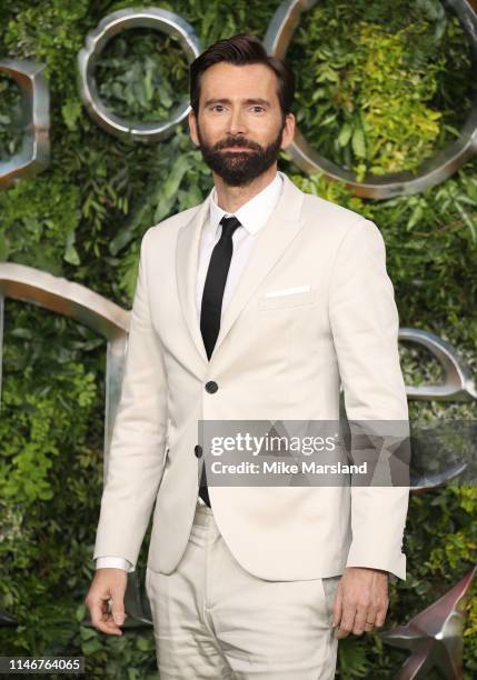 David Tennant attends the Global premiere of Amazon Original "Good Omens" at Odeon Luxe Leicester Square on May 28, 2019 in London, England.