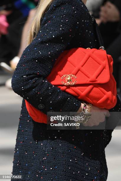 Model walks the runway during the Chanel Cruise Collection 2020 at Grand Palais on May 03, 2019 in Paris, France.