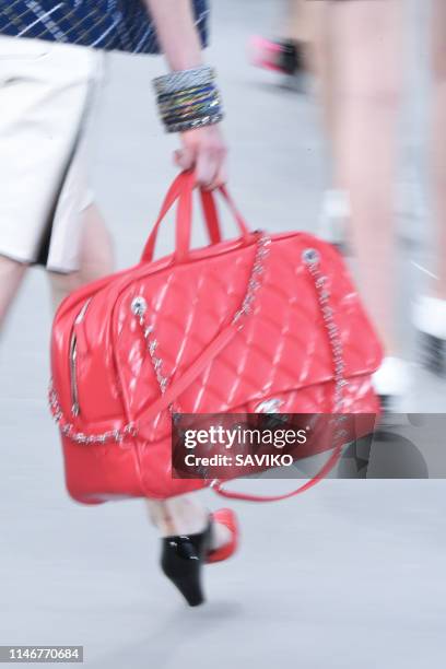 Model walks the runway during the Chanel Cruise Collection 2020 at Grand Palais on May 03, 2019 in Paris, France.