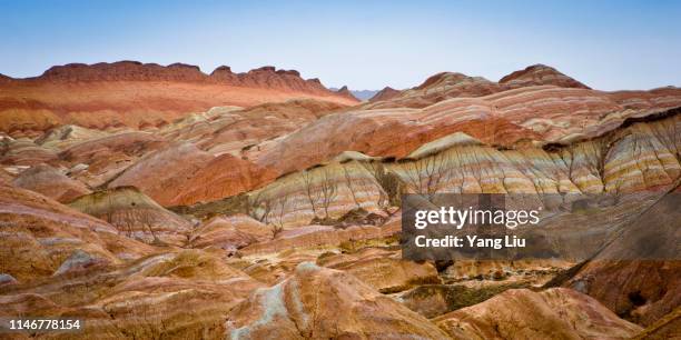 zhangye national geopark - zhangye - fotografias e filmes do acervo