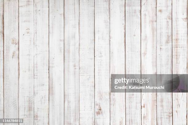 white wood paneling texture background - wood ストックフォトと画像