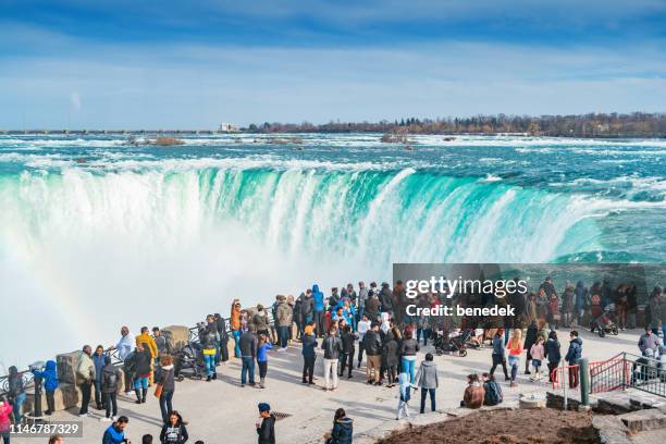 niagara falls ontario canada - horseshoe falls niagara falls stock pictures, royalty-free photos & images