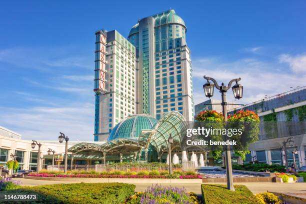 fallsview casino resort in downtown niagara falls ontario canada - niagara falls stock pictures, royalty-free photos & images