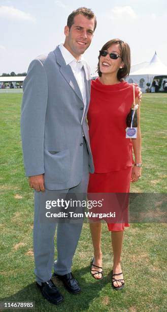 Greg Rusedski and Lucy Rusedski at Cartier Polo during Greg Rusedski at Cartier Polo - July 25th 1999 in Windsor, Great Britain.