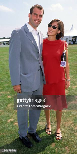 Greg Rusedski and Lucy Rusedski at Cartier Polo during Greg Rusedski at Cartier Polo - July 25th 1999 in Windsor, Great Britain.