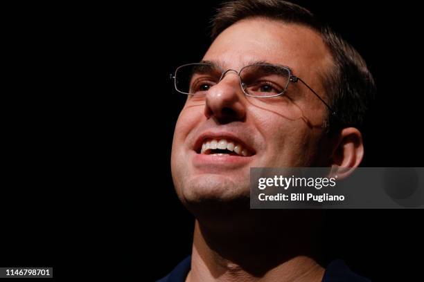 Rep. Justin Amash holds a Town Hall Meeting on May 28, 2019 in Grand Rapids, Michigan. Amash was the first Republican member of Congress to say that...