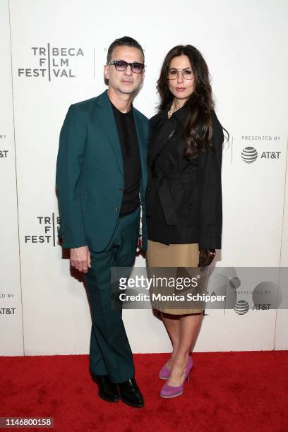 Dave Gahan and Jennifer Sklias-Gahan attend the "It Takes A Lunatic" world premiere during the 2019 Tribeca Film Festival at BMCC Tribeca PAC on May...