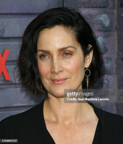 Carrie-Anne Moss attends a special screening of Netflix's "Jessica Jones" Season 3 at Arclight Cinemas on May 28, 2019 in Los Angeles, California.