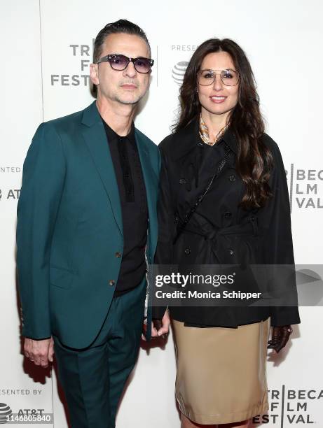 Dave Gahan and Jennifer Sklias-Gahan attend the "It Takes A Lunatic" world premiere during the 2019 Tribeca Film Festival at BMCC Tribeca PAC on May...