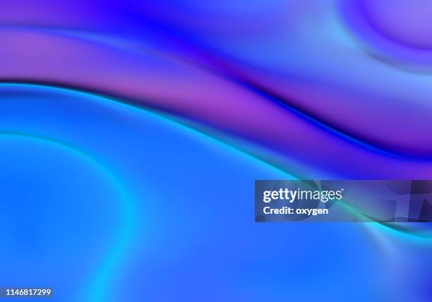 trendy neon ultra violet and blue abstract wave background - colour image stock pictures, royalty-free photos & images