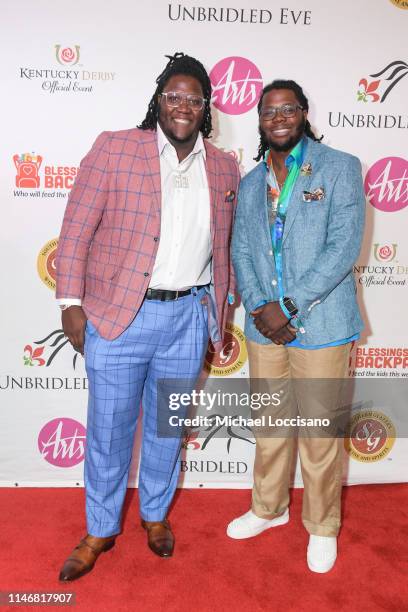 Jamon Brown and Jamaal Brown and attends the 145th Kentucky Derby Unbridled Eve Gala at The Galt House Hotel & Suites Grand Ballroom on May 03, 2019...