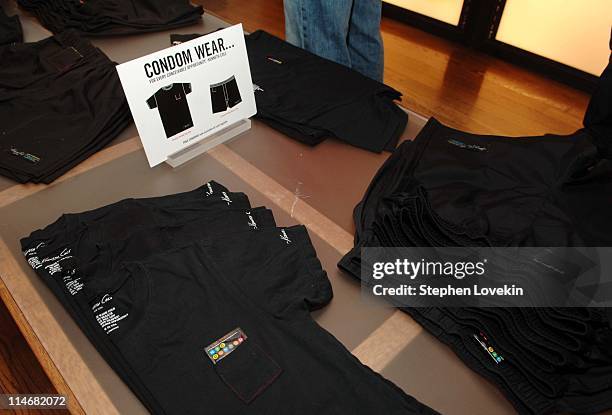 Atmosphere during Kenneth Cole Unveils a New Condom Safe-Tee and Boxer Short in Celebration of Valentines Day and National Condom Day at The...