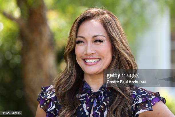 Personality Carrie Ann Inaba visits Hallmark's "Home & Family" at Universal Studios Hollywood on May 3, 2019 in Universal City, California.