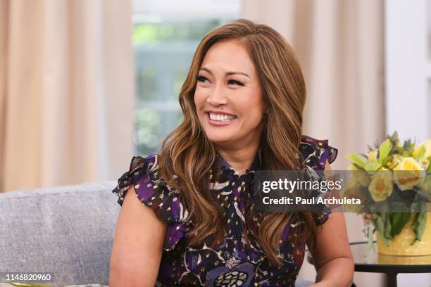 Personality Carrie Ann Inaba visits Hallmark's "Home & Family" at Universal Studios Hollywood on May 3, 2019 in Universal City, California.