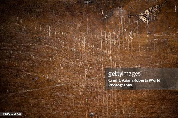 scratched brown wooden floor textures - wood material stock-fotos und bilder