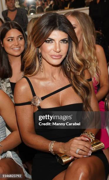 Teresa Giudice attends the Envy By Melissa Gorga Fashion Show on May 03, 2019 in Hawthorne, New Jersey.