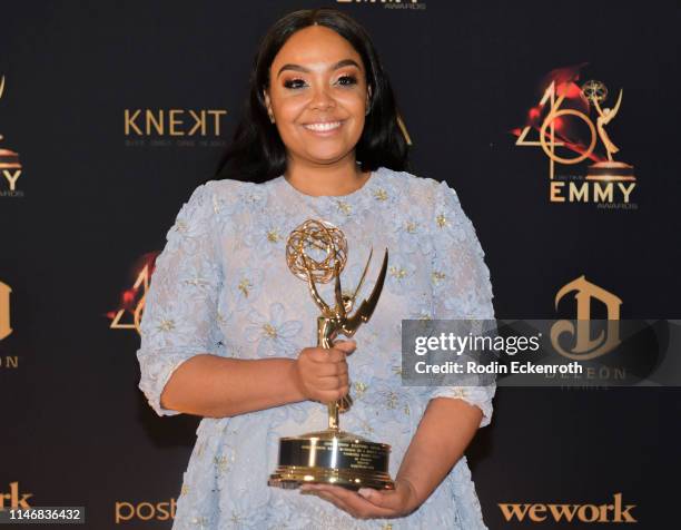 Vanessa Baden Kelly, winner of the award for Outstanding Lead Actress in a Digital Daytime Drama Series at the 46th Annual Daytime Creative Arts Emmy...