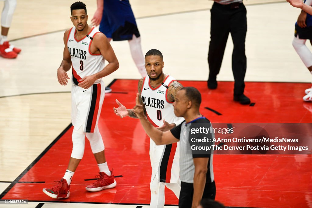 DENVER NUGGETS VS PORTLAND TRAILBLAZERS, NBA PLAYOFFS