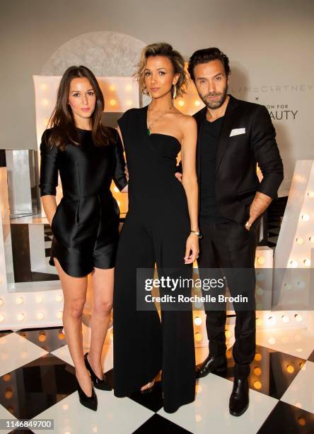 Hanane El Moutii , Anine Bing and Founder of Living Beauty Amie News  Photo - Getty Images