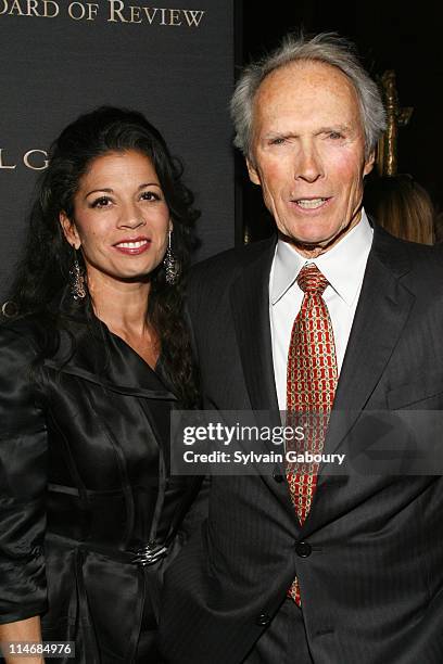 Clint Eastwood and Dina Eastwood during The 2006 National Board of Review of Motion Pictures Awards Gala - Inside Arrivals. At Cipriani's 42nd Street...