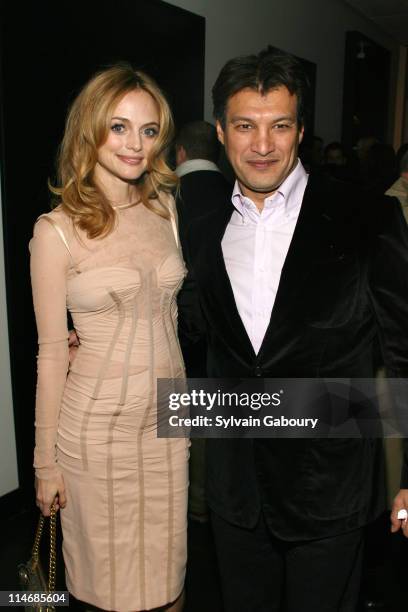 Heather Graham and Frederic Fekkai during The Cinema Society and Frederic Fekkai Presented an After Party for "Gray Matters" at Frederic Fekkai Soho...