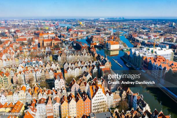 the old town of gdansk - gdansk stock pictures, royalty-free photos & images