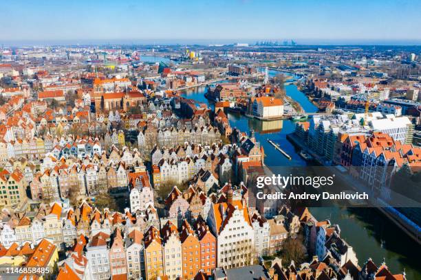 the old town of gdansk - gdansk poland stock pictures, royalty-free photos & images