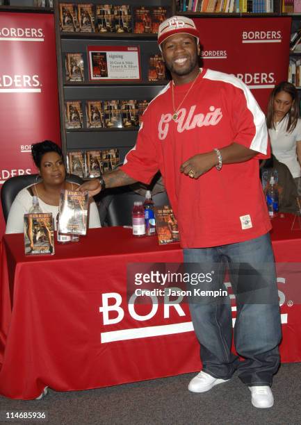 Cent during G-Unit Books Launch Press Conference With 50 Cent, K Elliott and Nikki Turner - January 4, 2007 at Borders Bookstore - Time Warner Center...