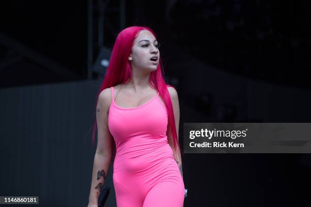 Rapper Danielle Bregoli aka Bhad Bhabie performs onstage during JMBLYA at Fair Park on May 03, 2019 in Dallas, Texas.