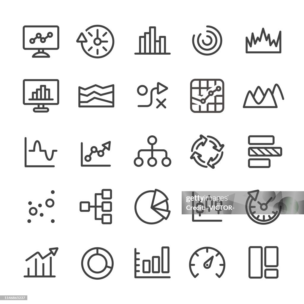 Info Graphic Icons Set - Serie Smart Line