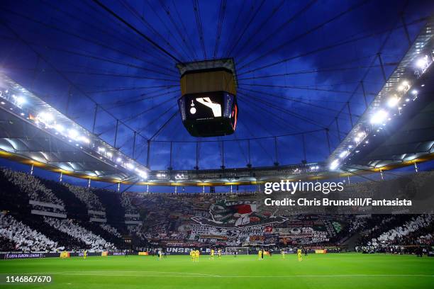 General view of the Commerzbank-Arena ahead of the UEFA Europa League Semi Final First Leg match between Eintracht Frankfurt and Chelsea at...